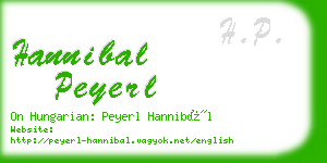 hannibal peyerl business card